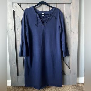 Blue long sleeve old navy dress